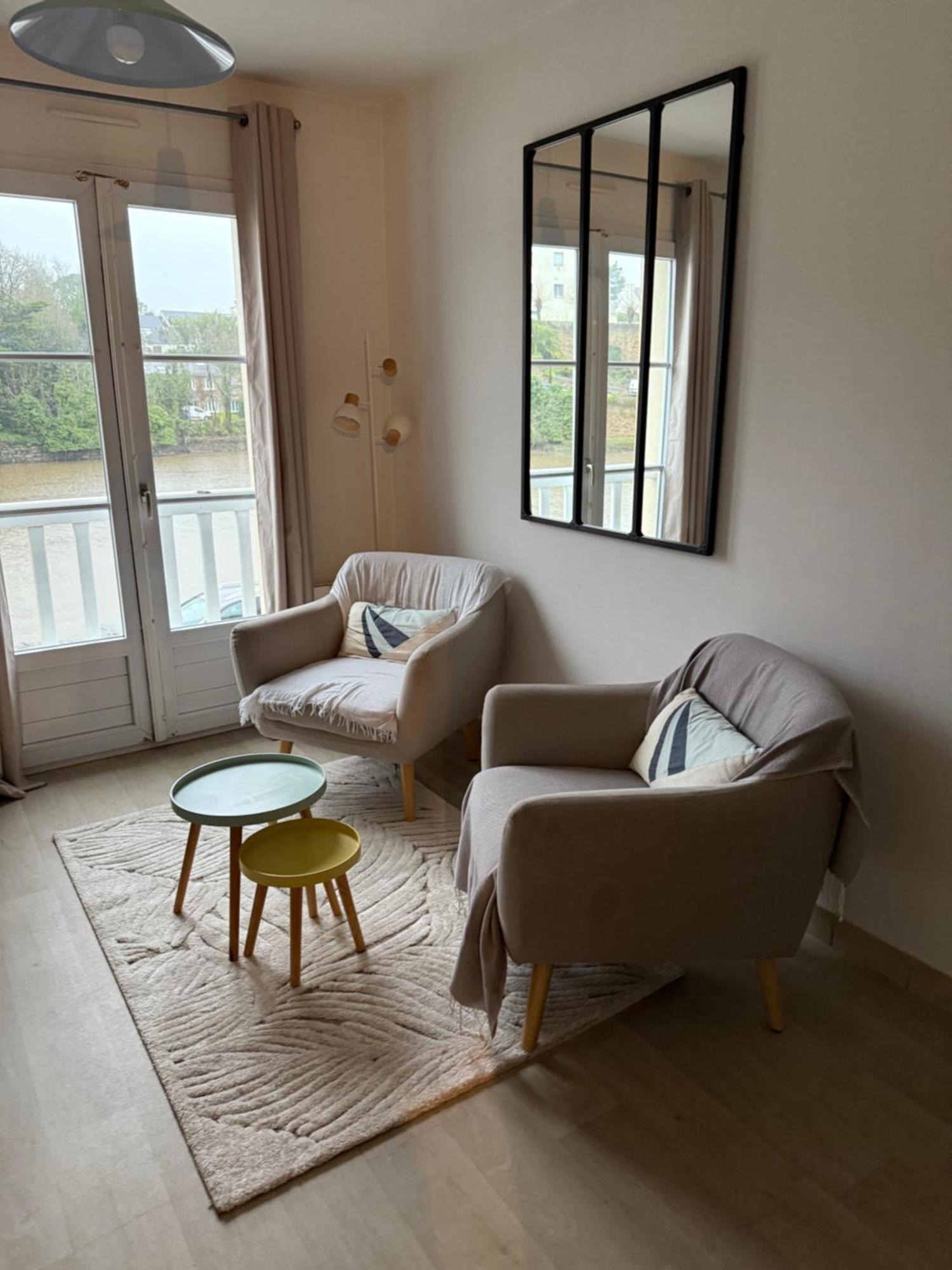 Appartement T2 Vue Sur La Riviere Avec Garage Privatif - Port De Saint-Goustan Auray Exterior foto